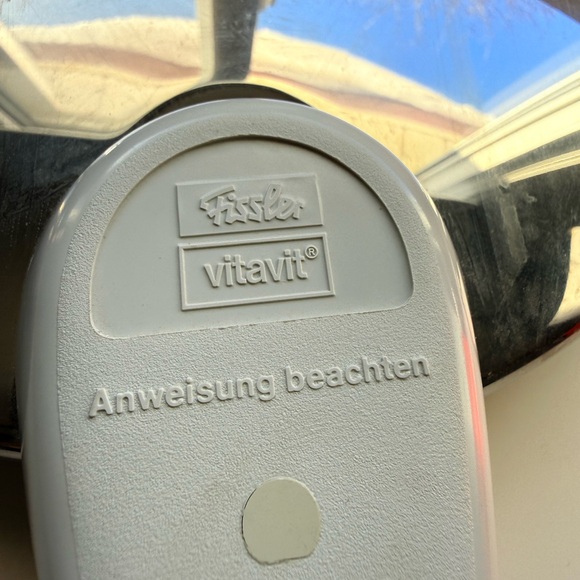 Fissler Vitavit **NEVER USED** Stainless Steel Pressure Cooker with Blue Stripes - Picture 6 of 16